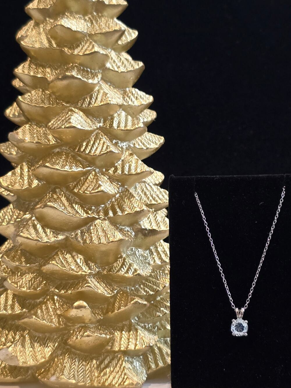 Sterling Silver necklace CZ pendant